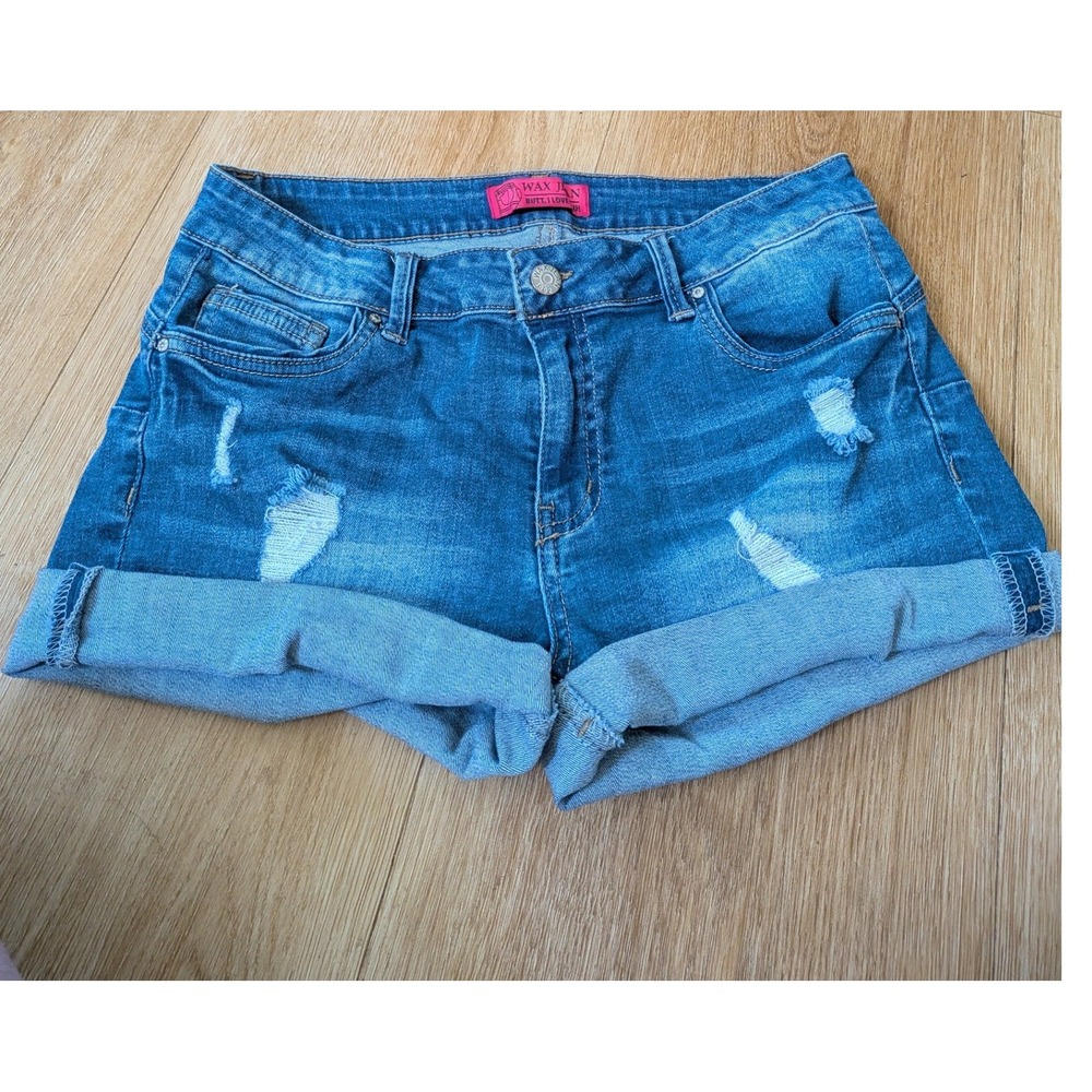 Y2K Size Large Micro Mini Shorts Low Rise‎ Denim